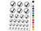 Check Mark in Circle Completed Temporary Tattoo Water Resistant Fake Body Art Set Collection